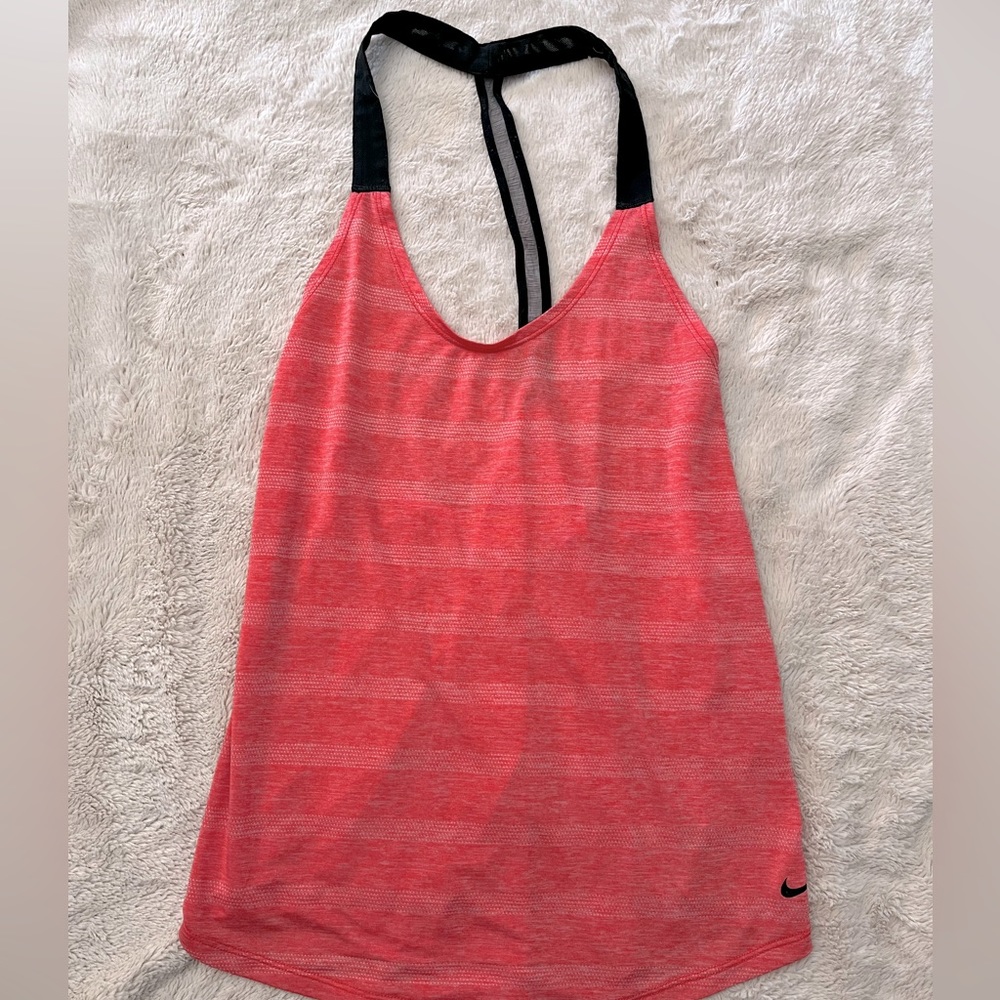 Nike Dri Fit Loose Tank Top • Medium • Subtle Stripe Pattern